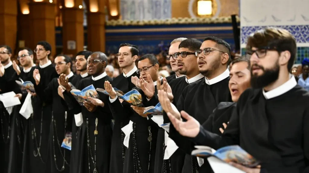 Missionários Redentoristas no segundo dia da Novena Solene