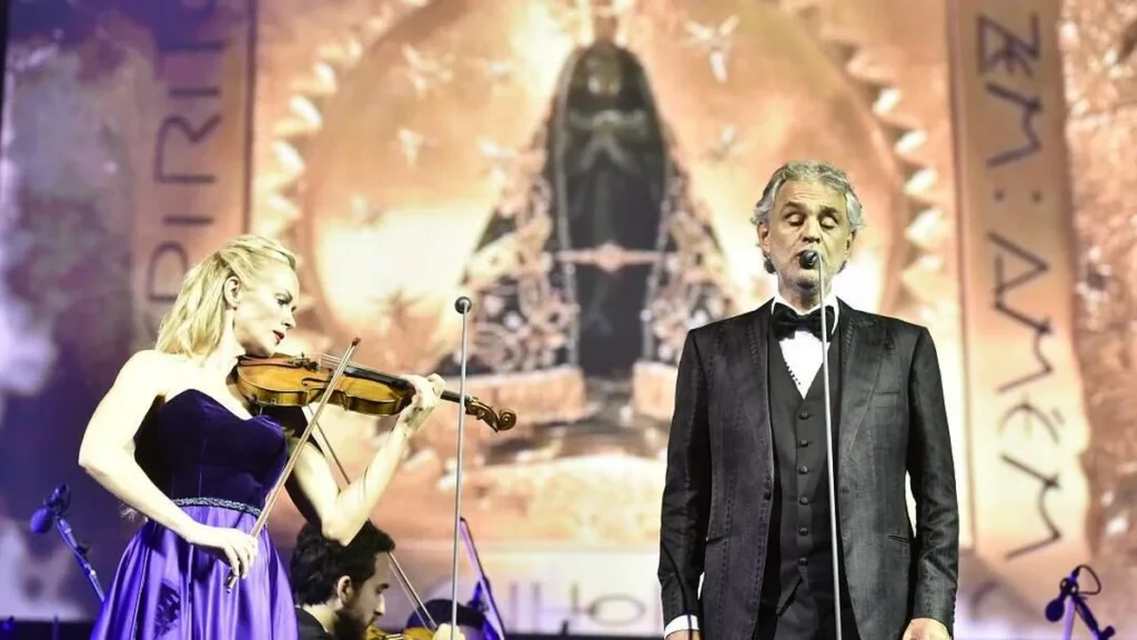 Andrea Bocelli no Santuário Nacional
