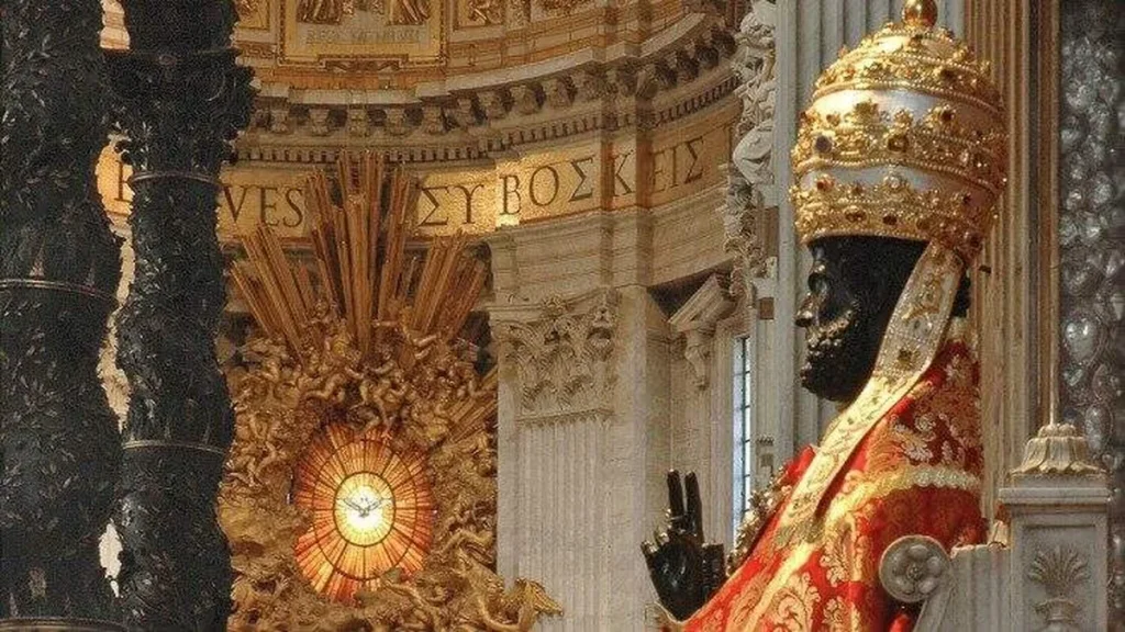 Imagem Sao Pedro coroado em sua Catedra do artigo São Pedro, o santo que passou de pescador a Papa