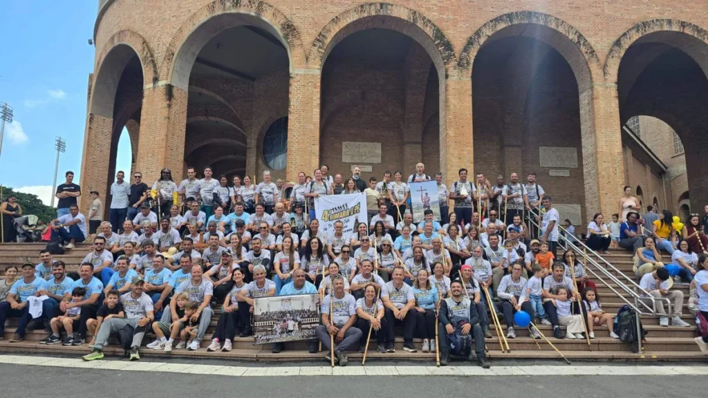 Imagem Guerreiros de Maria SN do artigo O Santuário Nacional acolhe os Guerreiros de Maria, após 12 dias e mais de 340 km de romaria