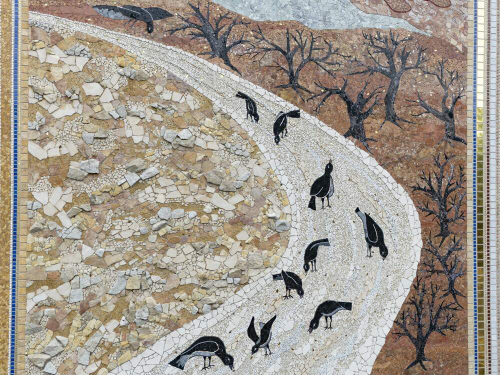 Mosaico da Fachada Oeste: Os terrenos ruins