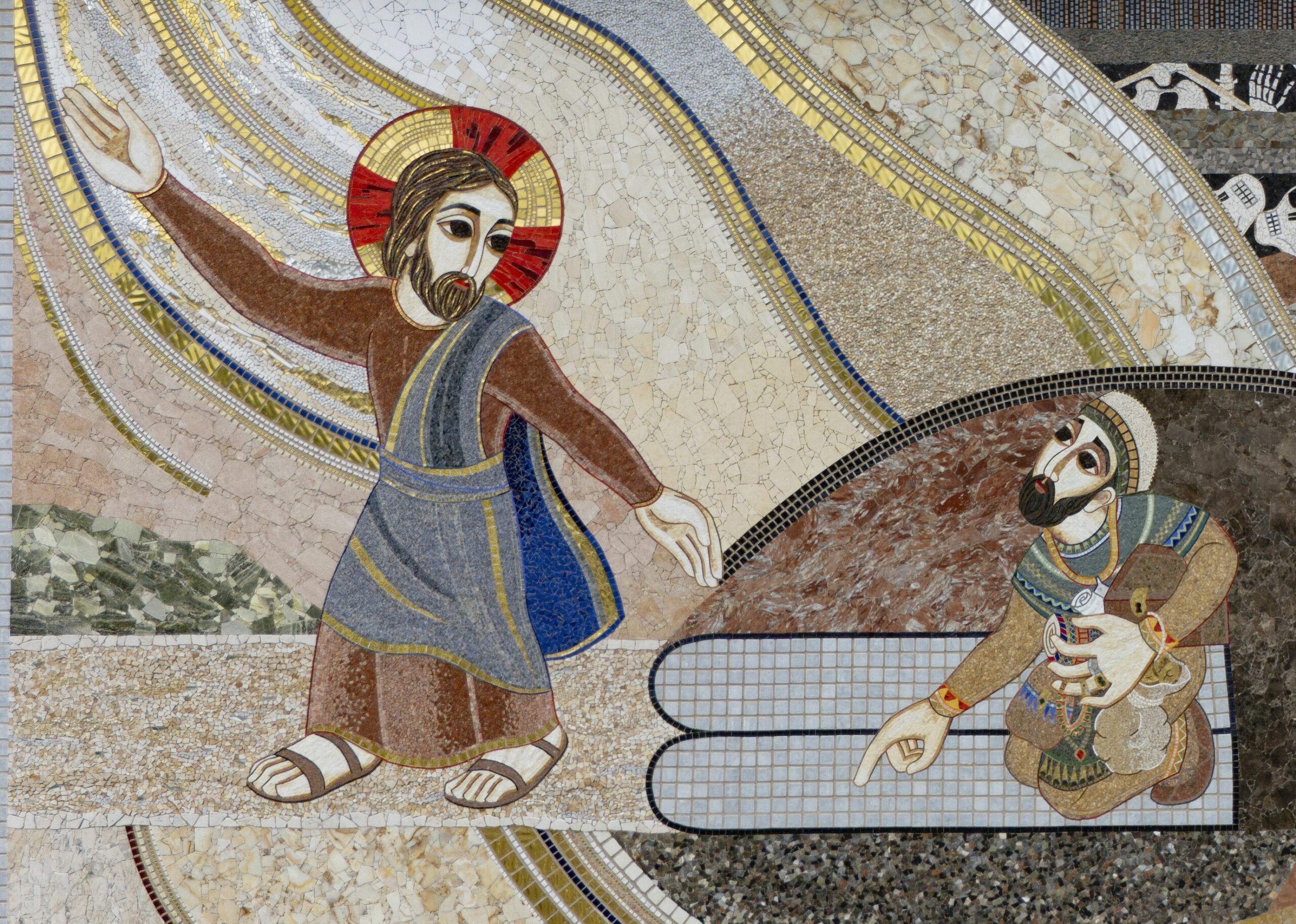 Mosaico da Fachada Oeste: O jovem rico