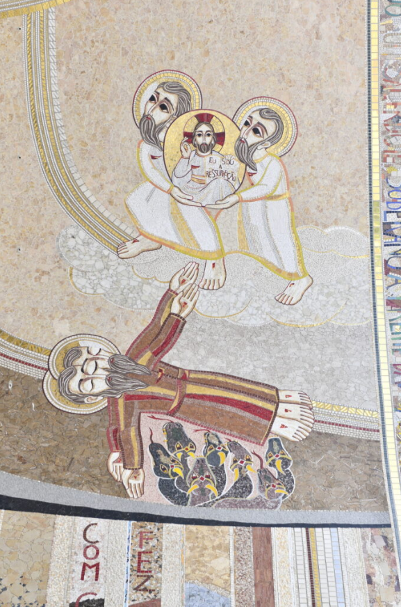 Mosaico da Fachada Sul: As duas testemunhas do Apocalipse