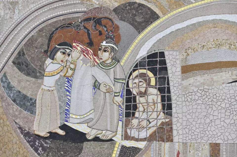 Mosaico da Fachada Norte: José é acusado pela mulher de seu patrão e preso pela sua honestidade