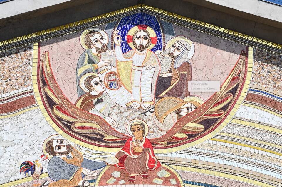 Mosaico da Fachada Leste: Transfiguração do Senhor sobre o Monte Tabor com Santa Sofia