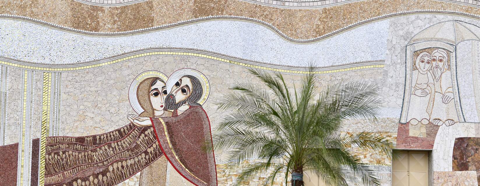 Mosaico da Fachada Leste: Sai da tua terra